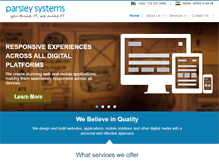 Tablet Screenshot of parsleysystems.com